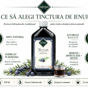 Tinctură de Ienupăr 500 ml- SolisPlant Avrămuț