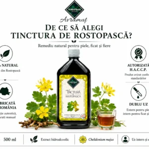 Tinctură de Rostopască 500 ml- SolisPlant Avrămuț