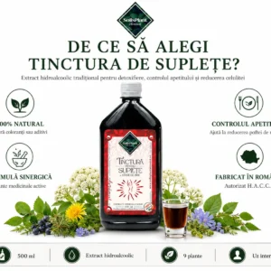 Tinctură de Suplețe și Stare de Bine 500 ml- SolisPlant Avrămuț