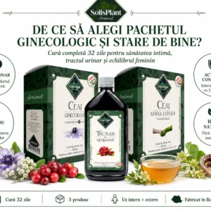 Pachet Ginecologic și Stare de Bine – Cură 32 Zile pentru Sănătatea Intimă | SolisPlant Avrămuț